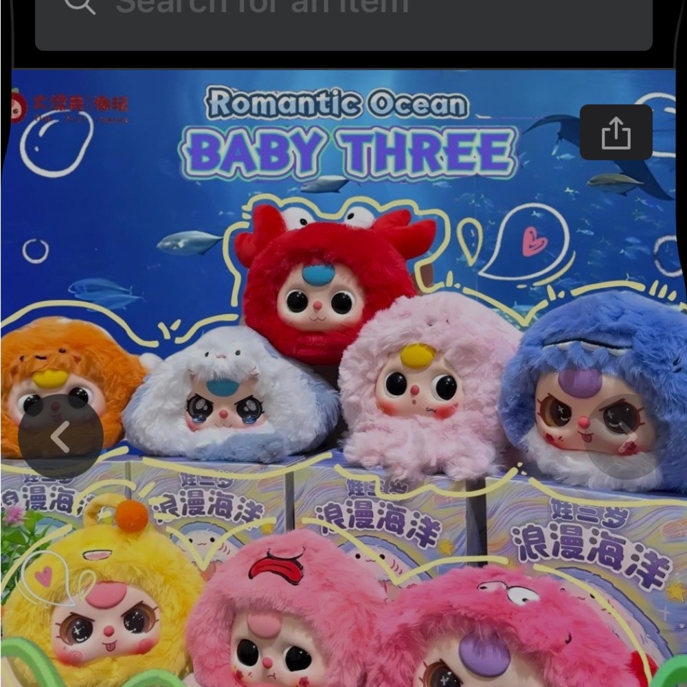 Baby Three Kids  collection Red and Pink pop mart